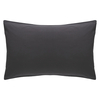 Washed Charcoal Grey Stonewashed Pair Of Rectangular Pillowcases