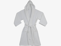 White unisex bathrobe,  L/XL