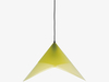 Yellow plastic ceiling light shade yellow