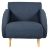 Zaylee Blue Acor Fabric Armchair