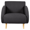Zaylee Grey Acor Fabric Armchair