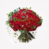 Long Stem Red "Naomi" Roses with Ivy