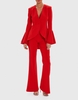 Forever Unique Aurora - Red Tailored Jacket With Flute Sleeves - 12,  Red