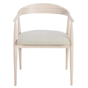 Amelia Dining Armchair,  Pale Ash