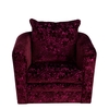Arabella Swivel Chair,  Trevi Garnet