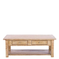 Austen Reclaimed Wood Small Double Sided Coffee Table