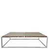 Bali Luxury Coffee Table,  Wormwood And Glass