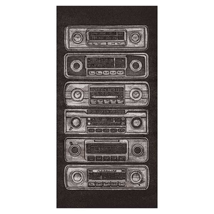 Barry Goodman Radio Stack Canvas,  Black