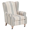 Calluna Striped Fabric Accent Chair