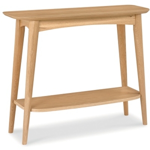 Charlbury - Console Table with Shelf (Oak)