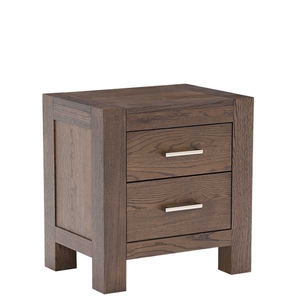Corniche 2 Drawer Nightstand,  Dark Oak
