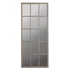 Crompton Large Rectangular Window Pane Mirror,  Natural
