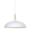 Derika Hanging Lamp,  White And Wood