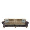 Dorchester Large Split Standard Sofa,  Leather And Fabric Mix