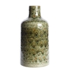 Earthenware Medium Embossed Vase,  Green