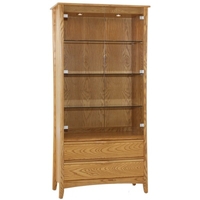 Ercol Mantua - Display Cabinet Glass doors shelves