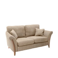 Ercol Triggiano Medium Fabric Sofa,  Cream Oak