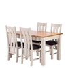 Eskdale Extending Dining Table and 4 Chairs,  Linen