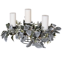 Eucalyptus and Mistletoe Candle Stand