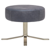 Fama Lenny Leather Swivel Footstool