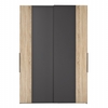 Felda 2 Door Wardrobe Anthracite Oak