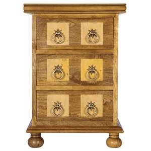 Flagstone - 3 Drawer Bedside Cabinet