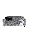 Giselle 3 Seater Standard Back Sofa,  Zebra Charcoal