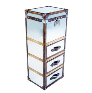 Gladstone Tall Chest,  Steel