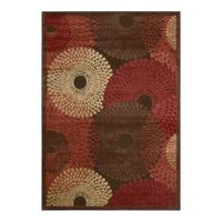 Graphic Illusions Flower Brown frasl; Red