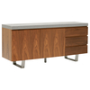 Halmstad Sideboard,  Concrete and Walnut