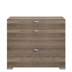 Halver Wide 3 Drawer Chest Dark Oak