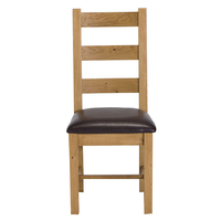 Harrop Dining Chair with Fabric Seat,  Light Oak