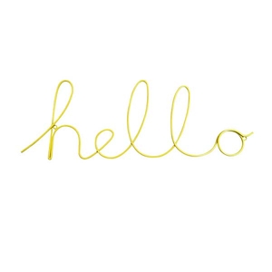 Hello Wire Word,  Yellow