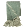 Herringbone Throw,  Moss Green