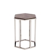 Hexagonal Marble Accent Table,  Amani Dark