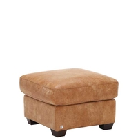 Houston Ottoman,  Aniline Leather