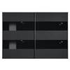 Inline - Wardrobe (Black Black Glass)