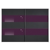 Inline - Wardrobe (Black Purple Glass)