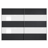 Inline - Wardrobe (Black White Glass)