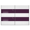 Inline - Wardrobe (White Purple Glass)