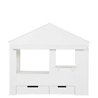 Jools Dixie Pine Box Bed,  White
