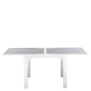 Jurston Dining Table,  Black Glass