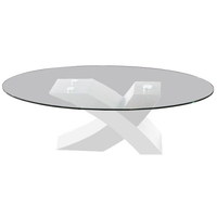 Kai - Oval Coffee Table (White)