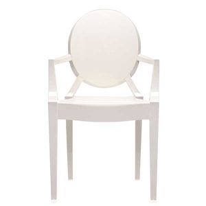 Kartell Louis Ghost Stackable Armchair,  White