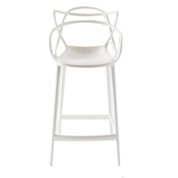 Kartell Masters Barstool H65cm WHITE