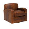 Kilda Leather Swivel Chair,  Drake Tobacco