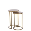 Kyra Set Of 2 Side Tables,  Gold