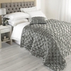 Limoges Luxury Matt Satin Bedspread,  Grey