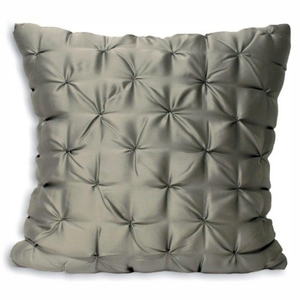 Limoges Luxury Quilted Matt Satin Cushion,  Grey