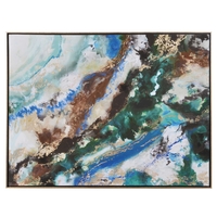 Marble Abstract Painting,  Multi